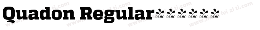 Quadon Regular字体转换